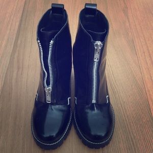 ASOS zip-up combat boot